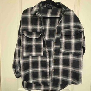 Spoon Jeans Women's Plaid Button Down Shirt
